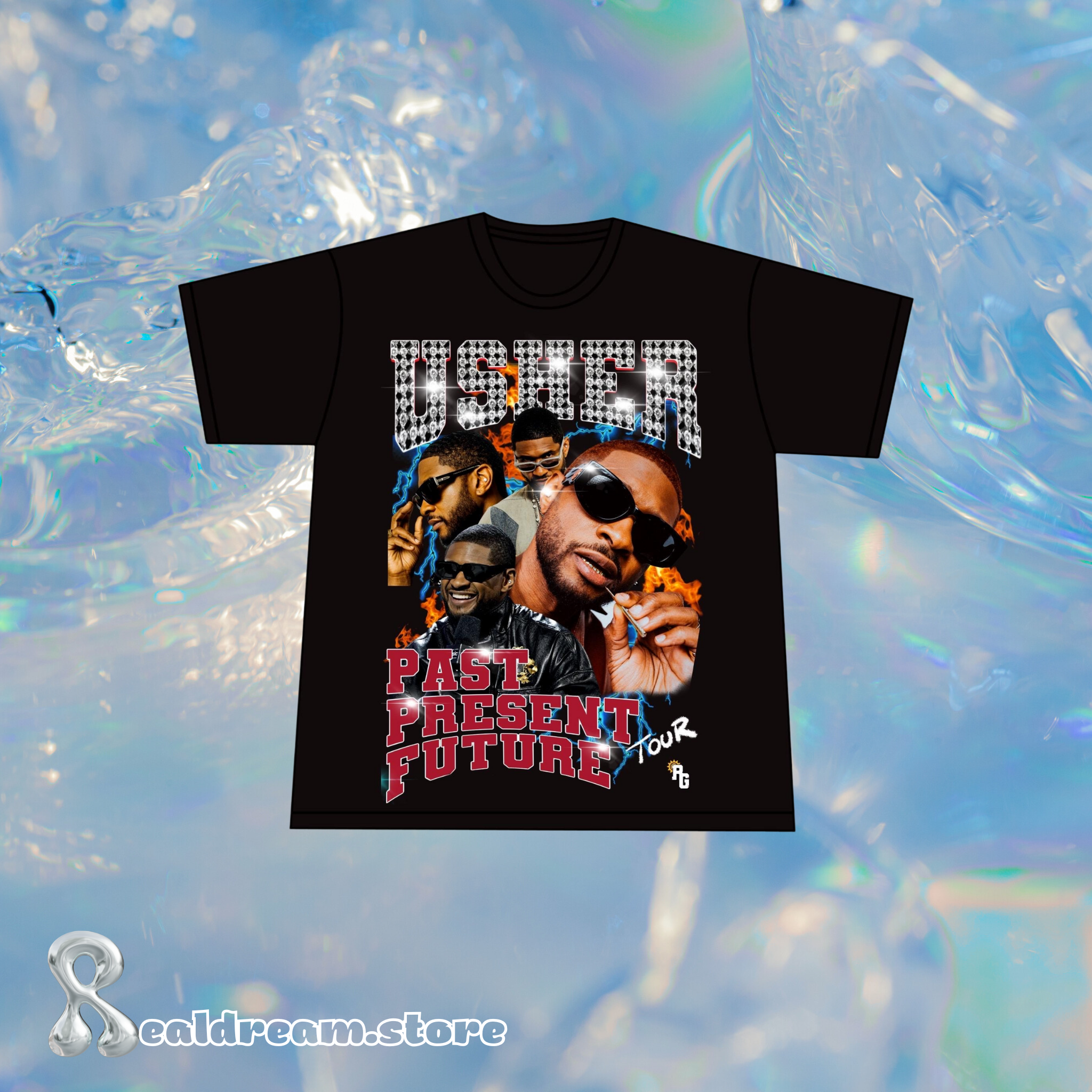 Usher Past Present Future Merch Concert T-Shirt